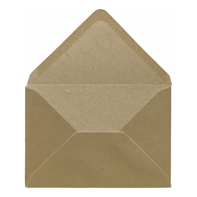 Champagne Kraft Envelope C6 Open