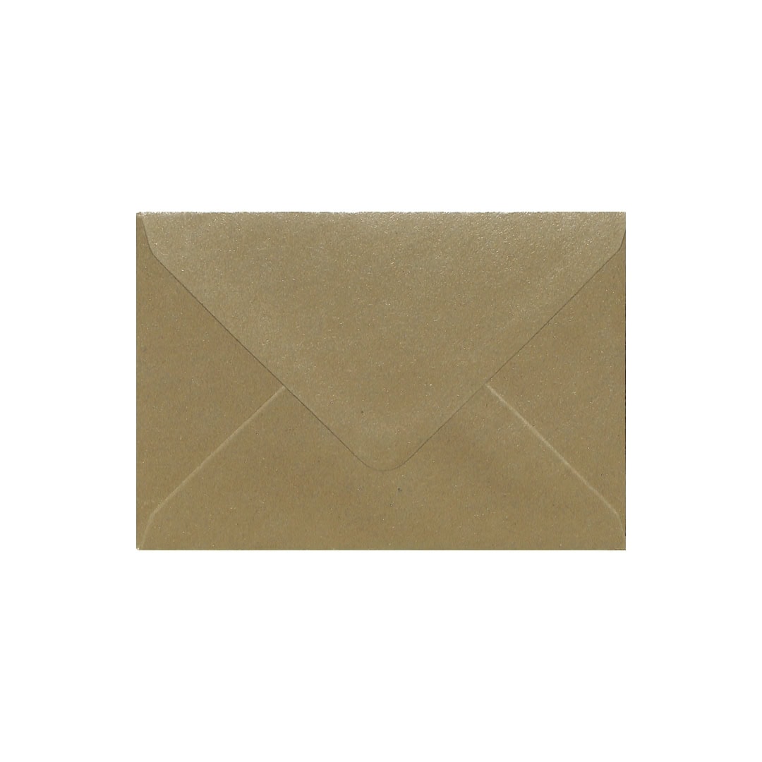Champagne Kraft 114mm x 162mm C6 Envelope. Gummed. 115gsm V-Flap.