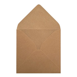 100 White Square Gummed Envelopes - 155mm X 155mm (6" X 6") 100gsm Matt Finish