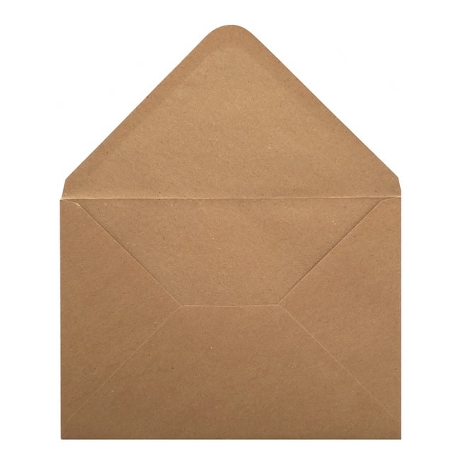 Fleck Kraft Envelope 5x7 Open
