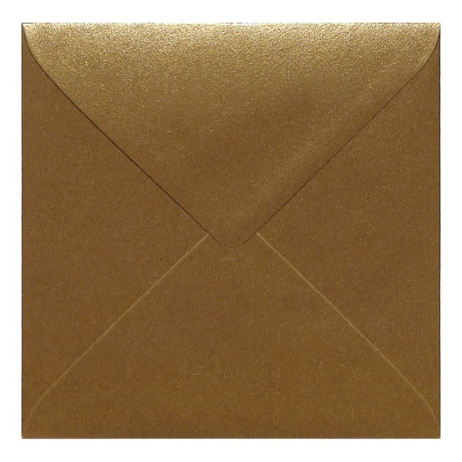 Gold Kraft Envelope 130mm Square Closed