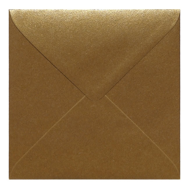 Gold Kraft Envelope 155mm Square Closed
