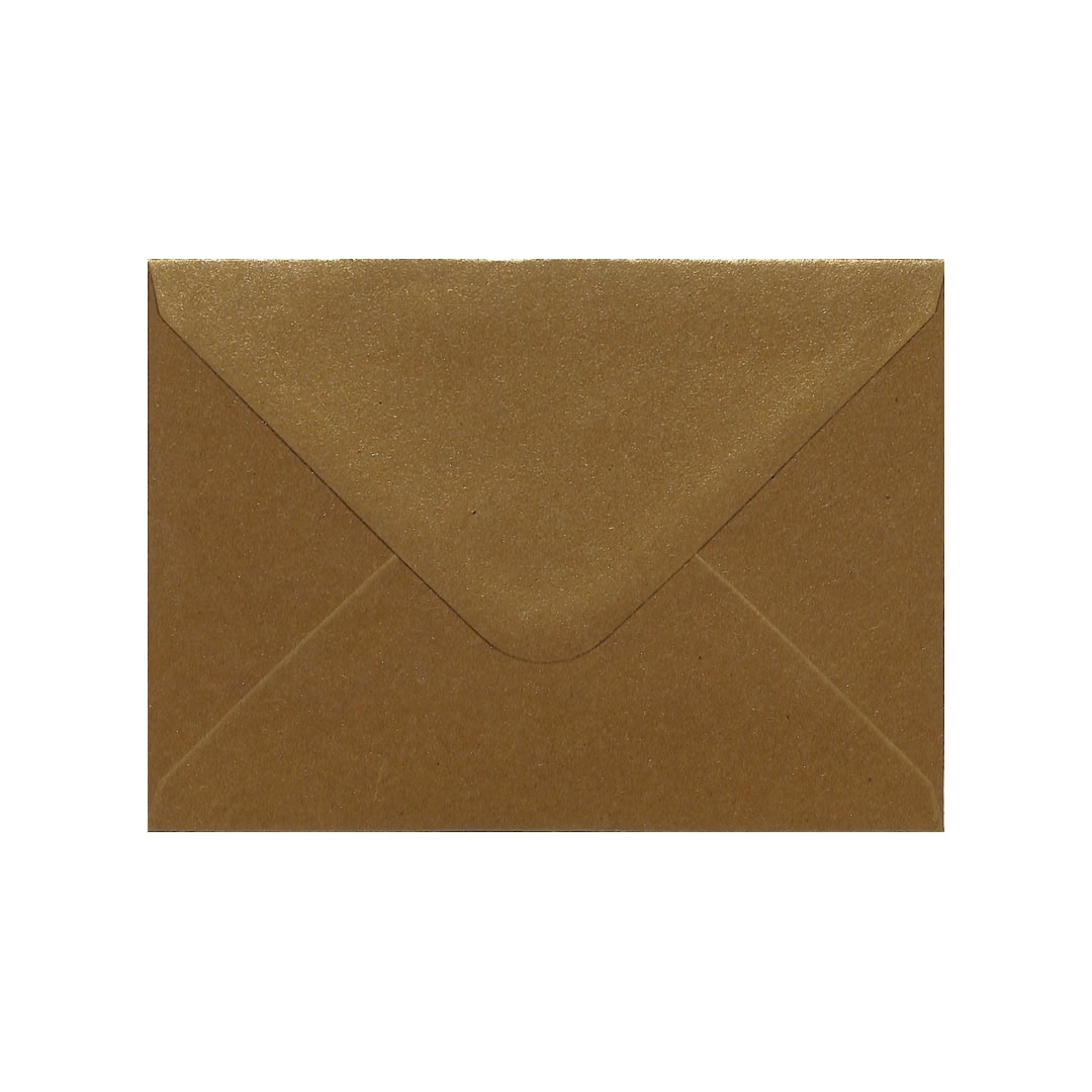Autumn Gold Kraft 133mm x 184mm 5×7 Inch Envelope. Gummed. 115gsm V-Flap.
