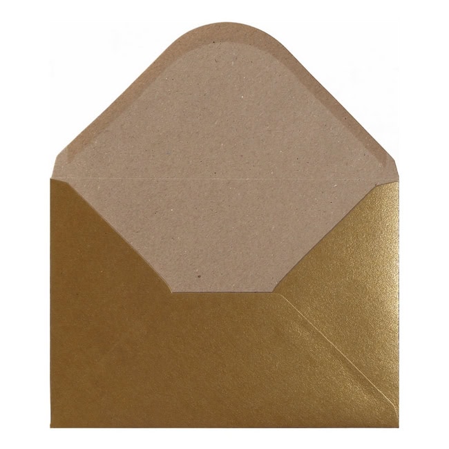 Gold Kraft Envelope A5 Open