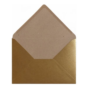 Gold Kraft Envelope C5 Open