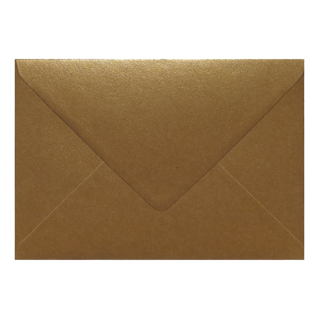 100 Autumn Gold Kraft 162mm x 229mm C5 Envelopes. Gummed. 115gsm V-Flap. Value Pack.