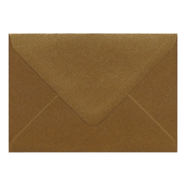 Gold Kraft Envelope C6 Closed