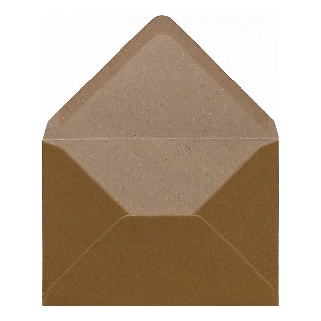 Gold Kraft Envelope C6 Open