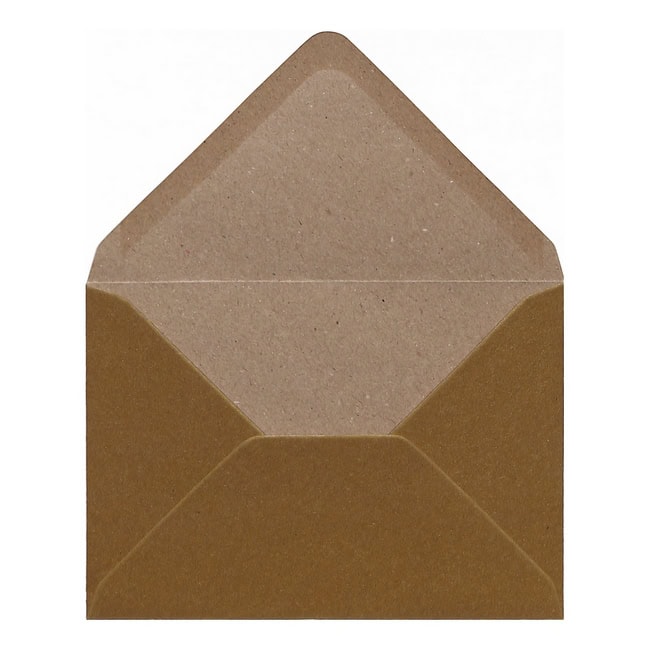 Gold Kraft Envelope C7 Open