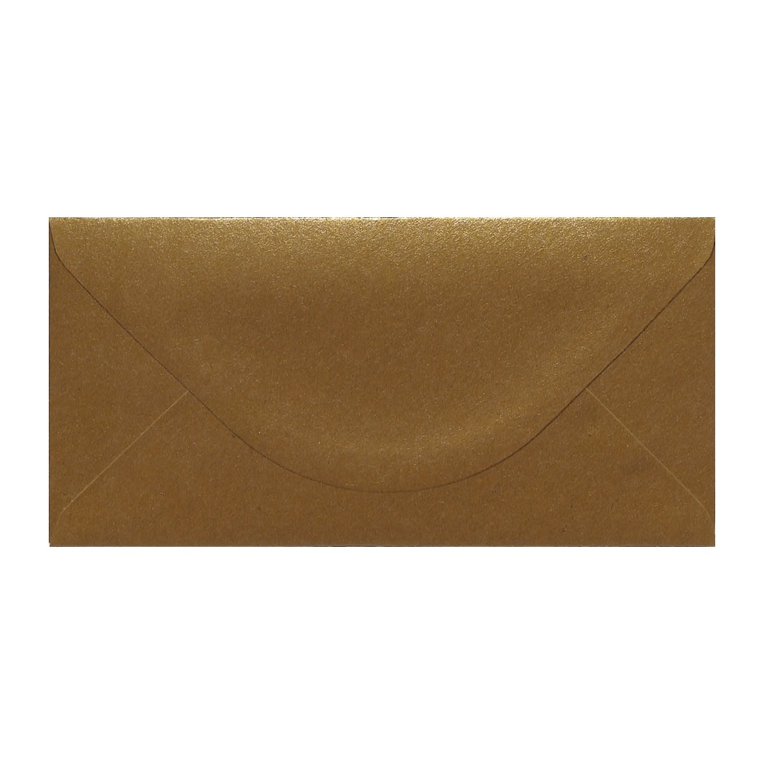 Autumn Gold Kraft 110mm x 220mm DL Envelope. Gummed. 115gsm V-Flap.