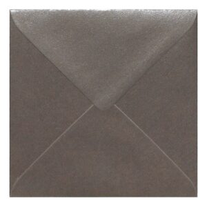 Pewter Kraft Envelope 155mm Square Closed