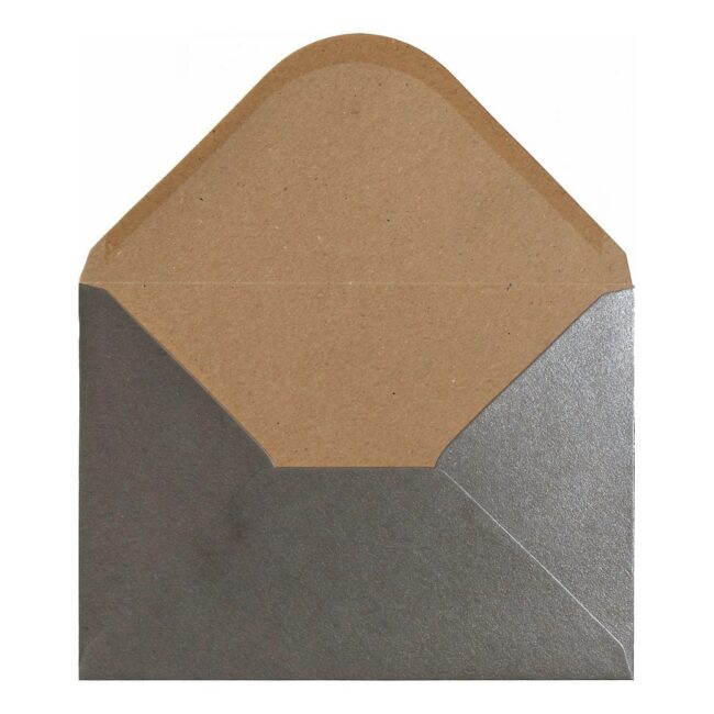 Pewter Kraft Envelope A5 Open