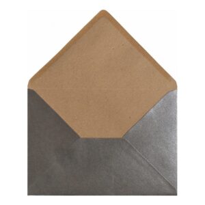 Pewter Kraft Envelope C7 Open