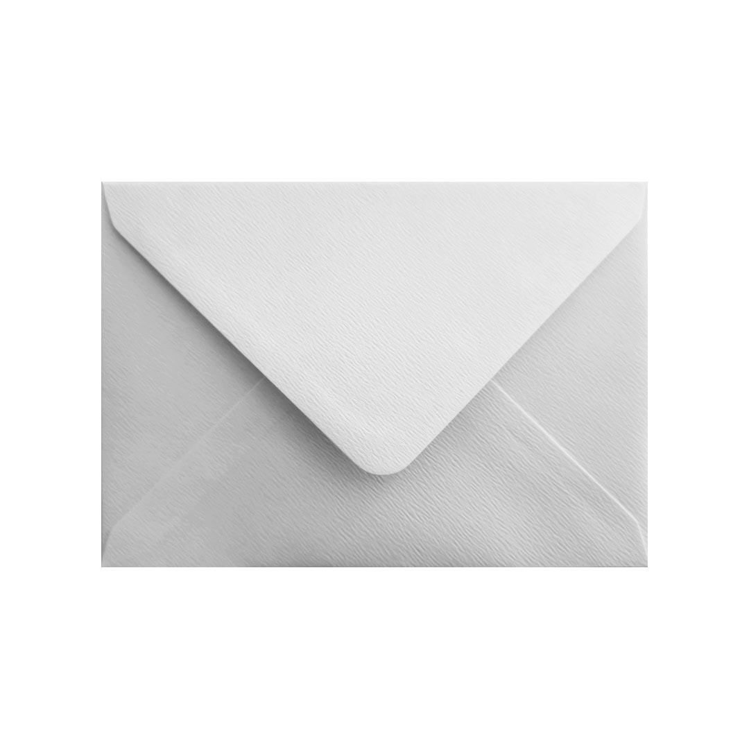 Alabaster White 133mm x 184mm Envelope. White 110gsm 5 x 7 inch Envelope. Gummed.