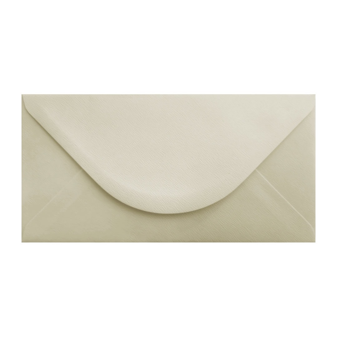 Magnolia Cream 110mm x 220mm Envelope. Cream 110gsm DL Envelope. Gummed.