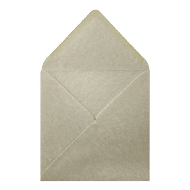 Parchment Hammer Envelope 130mm Square Open