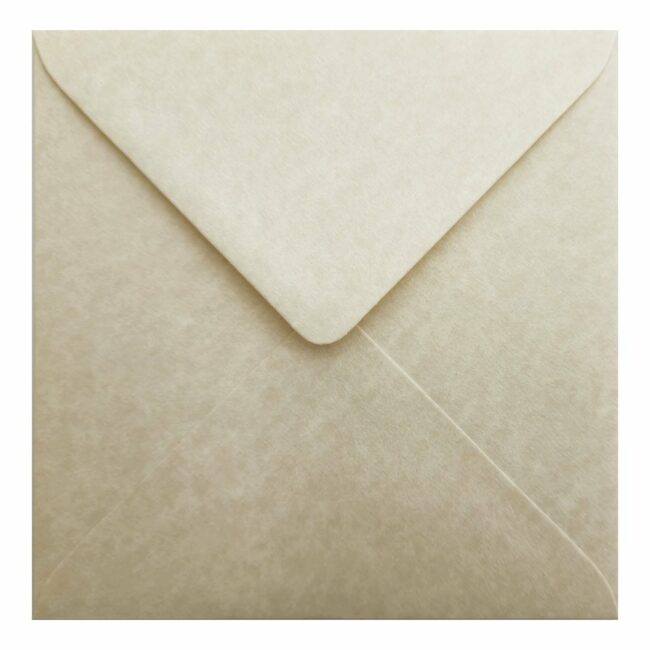 Parchment Hammer Envelope 155mm Square Closed