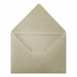 Parchment Hammer Envelope C7 Open