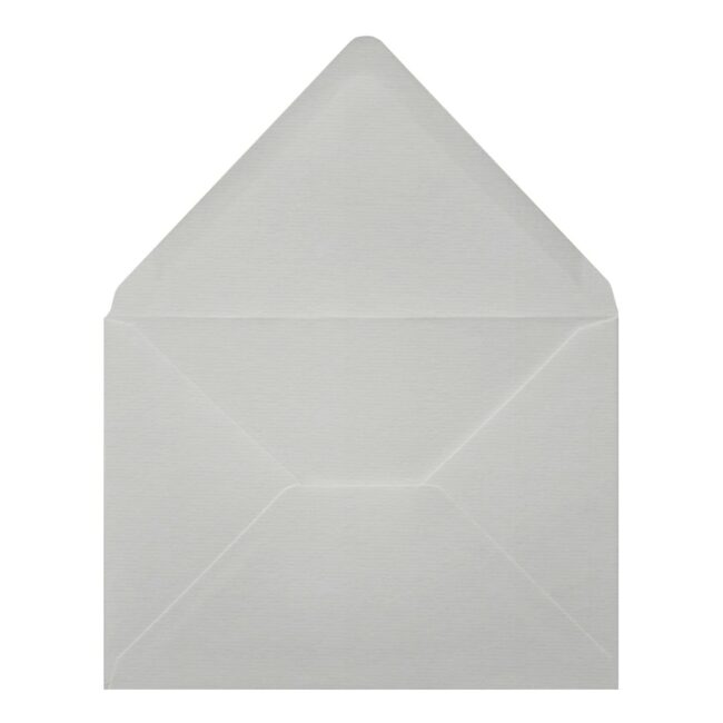 White Laid Envelope C7 Open